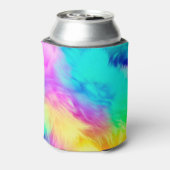 Vivid Rainbow Fluffy Fur Texture-75201 Dosenkühler (Kanne Rückseite)