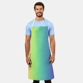 Vivid Rainbow Gradient Apron Schürze (Getragen)