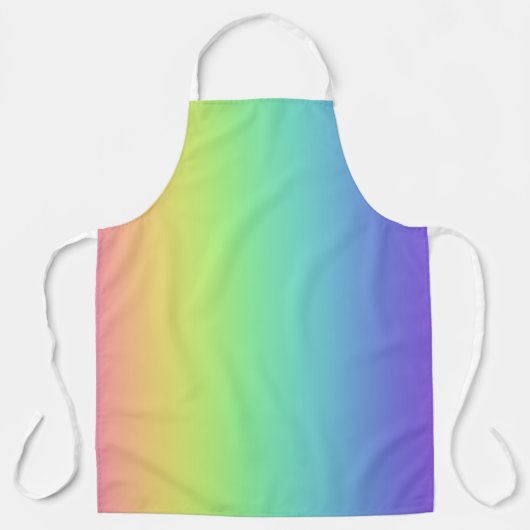 Vivid Rainbow Gradient Apron Schürze (Vorderseite)