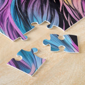 Vivid Rainbow Neon Psychedelic Nature & Wildlife Puzzle (Seite)