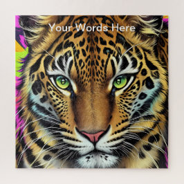 Vivid Rainbow Neon Psychedelic Nature & Wildlife Puzzle