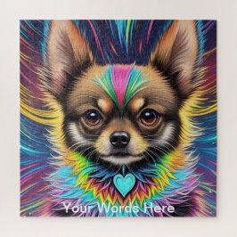 Vivid Rainbow Neon Psychedelic Nature & Wildlife Puzzle