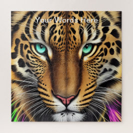 Vivid Rainbow Neon Psychedelic Nature & Wildlife Puzzle