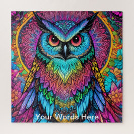 Vivid Rainbow Neon Psychedelic Nature & Wildlife Puzzle