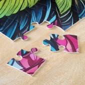 Vivid Rainbow Neon Psychedelic Nature & Wildlife Puzzle (Seite)