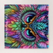 Vivid Rainbow Neon Psychedelic Nature & Wildlife Puzzle (Horizontal)