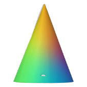 Vivid Rainbow Ombre Geburtstag Partyhütchen (Links)
