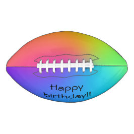 Vivid Rainbow Ombre Geburtstagspartei Football