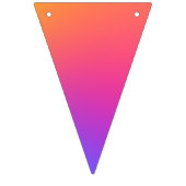 Vivid Rainbow Ombre Geburtstagspartei Wimpelkette (Dritte Fahne)