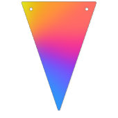 Vivid Rainbow Ombre Geburtstagspartei Wimpelkette (Zweite Fahne)