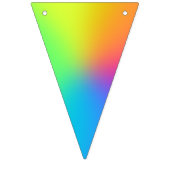 Vivid Rainbow Ombre Geburtstagspartei Wimpelkette (Erste Fahne)