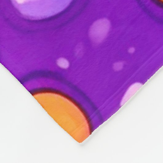 Vivid Raindrop Cartoon Art Fleecedecke (Ecke)