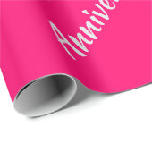 Vivid Raspberry Geschenkpapier (Rolleneckpunkt)