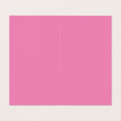 Vivid Raspberry Pinkish Red Modern Stylish Trendy Visitenkarten (Innenseite Aufgefaltet)
