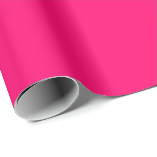 Vivid Raspberry Solid Color Geschenkpapier (Rolleneckpunkt)