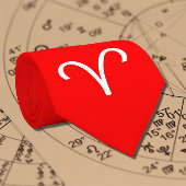 Vivid red - Aries Zodiac Krawatte