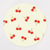 Vivid Red Cherry Etiketten (Design 2)
