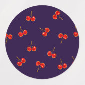 Vivid Red Cherry Etiketten (Design 1)