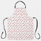 Vivid Red Cherry Pattern Schürze (Vorderseite)