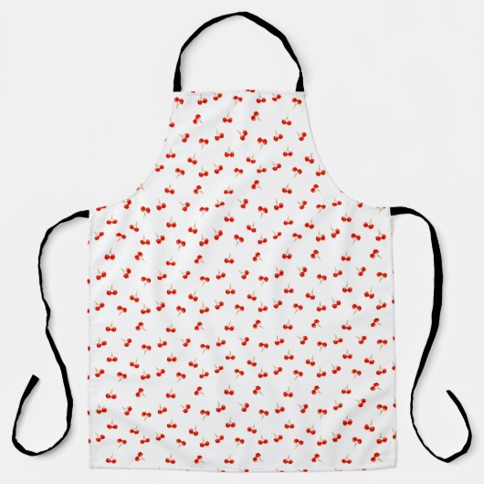 Vivid Red Cherry Pattern Schürze (Vorderseite)