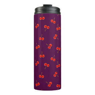 Vivid Red Cherry Thermosbecher