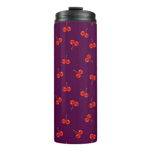 Vivid Red Cherry Thermosbecher (Vorderseite)