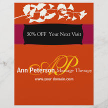 Vivid Red Hübsch Gingko Bold Monogram