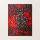 Vivid Red Poppy Stamen Puzzle (Vertikal)