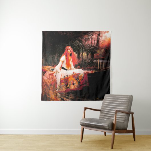 Vivid Retro - Die Lady von Schhalott Wandteppich (Beispiel (Horizontal))