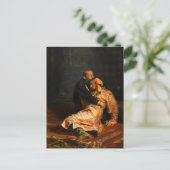 Vivid Retro Einladungspostkarte (Stehend Vorderseite)