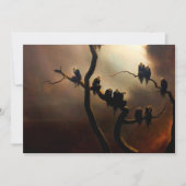 Vivid Retro - Ghosts in a Tree Einladung (Vorderseite)