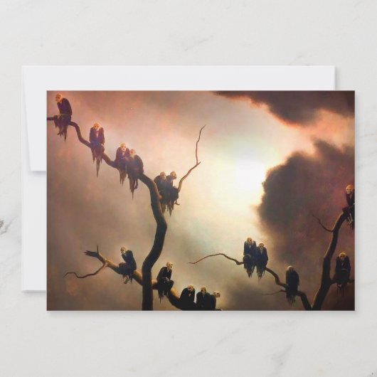 Vivid Retro - Ghosts in a Tree Einladung (Rückseite)