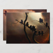 Vivid Retro - Ghosts in a Tree Einladung (Vorne/Hinten)