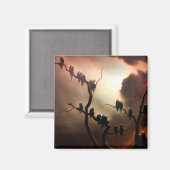 Vivid Retro - Ghosts in a Tree Magnet (Vorderseite/Rückseite)