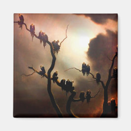 Vivid Retro - Ghosts in a Tree Magnet