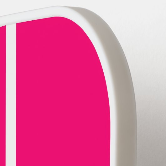 Vivid Rosa Zwei vertikale Streifen Pickleball Pickleball Schläger (Linke Seite)