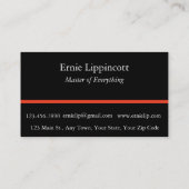 Vivid Scape Abstrakt Visitenkarte (Rückseite)