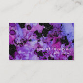 Vivid Shimmeringink Splash Business Card Visitenkarte (Vorderseite)