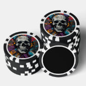 Vivid skull Urban Graffiti Pokerchips (Stapel)