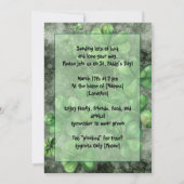 Vivid Skull with Green Hat Illustration Einladung (Rückseite)