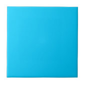 Vivid Sky Blue Solid Color Fliese (Vorderseite)