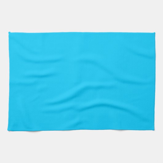 Vivid Sky Blue Solid Color Geschirrtuch (Horizontal)