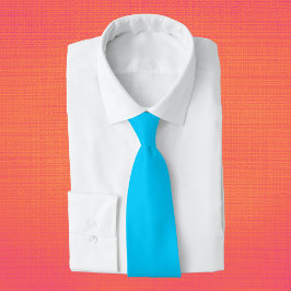 Vivid Sky Blue Solid Color Krawatte