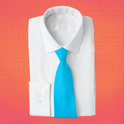 Vivid Sky Blue Solid Color Krawatte