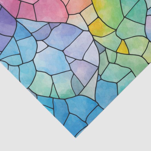 Vivid Spectrum Rainbow Decoupage Seidenpapier (Ausschnitt)