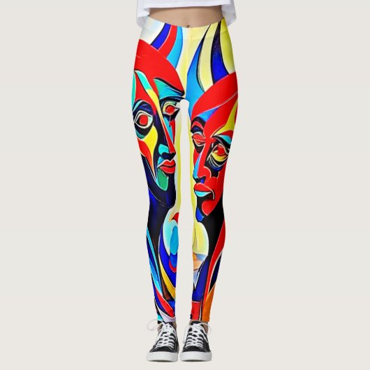 Vivid Spirit Pair Design Leggings (Vorderseite)