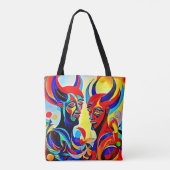 Vivid Spirit Pair Design Tasche (Rückseite)