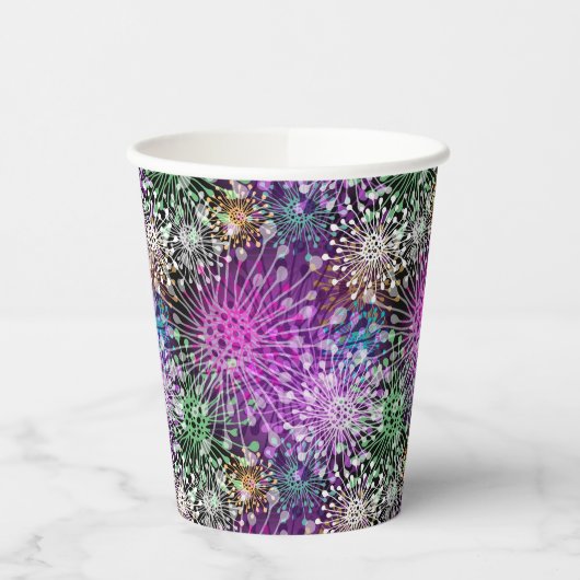 Vivid Spotty Pattern Pappbecher (Links)