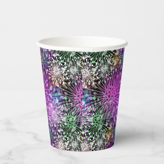Vivid Spotty Pattern Pappbecher (Rechts)
