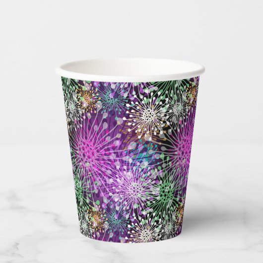 Vivid Spotty Pattern Pappbecher (Vorderseite)